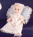 Effanbee - Tiny Tubber - Baby Classics - Dress and Bonnet
